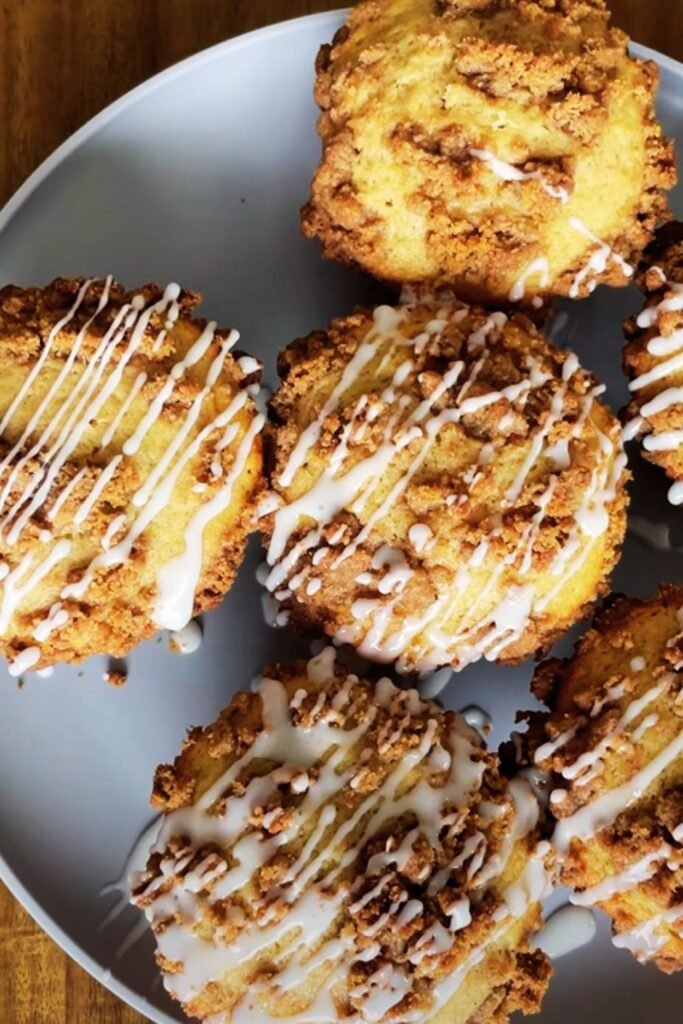 Different flavor variations of cinnamon roll muffins